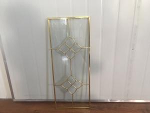 Wholesale Transparent Kitchen Cabinet Glass Metal Frame Beveled Edge Heat Resistant from china suppliers