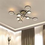 Residential Spray Paint Sand Black LED Ceiling Light 6500k Cri80