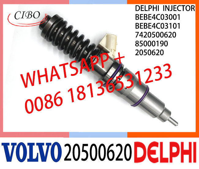 Common Rail Fuel Diesel Injector BEBE4C03001 BEBE4C03101 20500620 85000190 7420500620 E1 for VOL 9.0 LITRE TRUCK