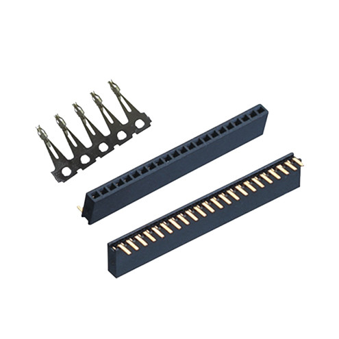 Right Angle 1.27 / 2.0 / 2.54Mm 40p Dual Row Pin Header Smt Single Row