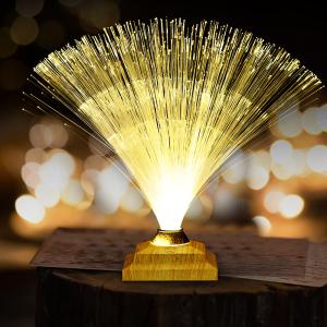 Wholesale Remote Control Colorful Christmas Xmas Party Decor Luminous Flower Lamp Gradients Led Optic Fiber Star Light from china suppliers