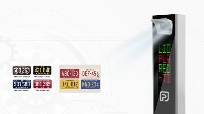 LPR Camera Parking Controller With Single Led Display For ANPR Parking System