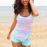 Buy cheap High Quality Girls Gradient Colorful 2 Piece Swimsuit Tankini Beach Wear Womens from wholesalers