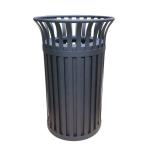 Powder Coating Dia 584* 914H Mm Steel Outdoor Trash Can