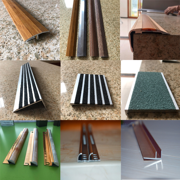 Metal Material Aluminum Tile Trim Customized For Wall Corner Edge Floor Transition