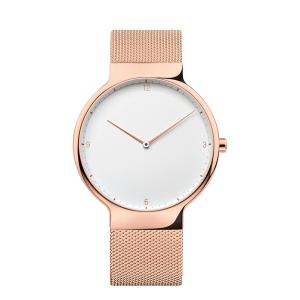 Wholesale Custom minimal face rose gold case boreal Europe stylish watches with logo from china suppliers