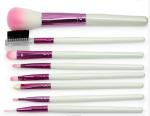 GMPC 8pcs Pink Makeup Brush Set Wood Handle Custom Laser Logo