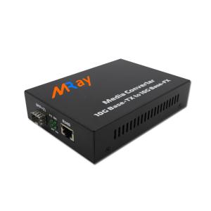 Wholesale Unmanaged 10G Gigabit Ethernet Fiber Media Converter SPF Slot 1310nm ST from china suppliers