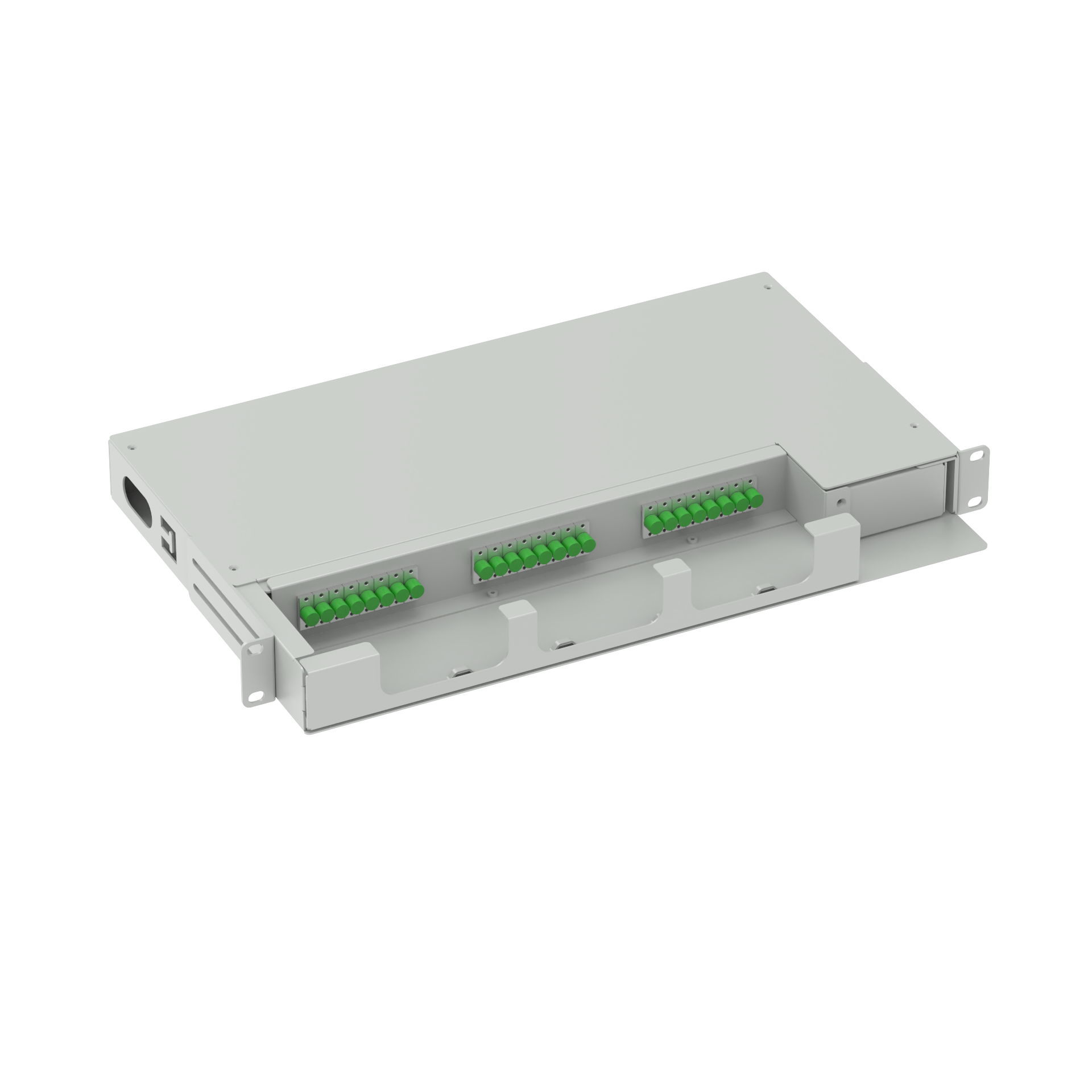 24 Cores FC APC Type 19 Inch Swing Patch Panel for ODN Network Optical Distribution Frame