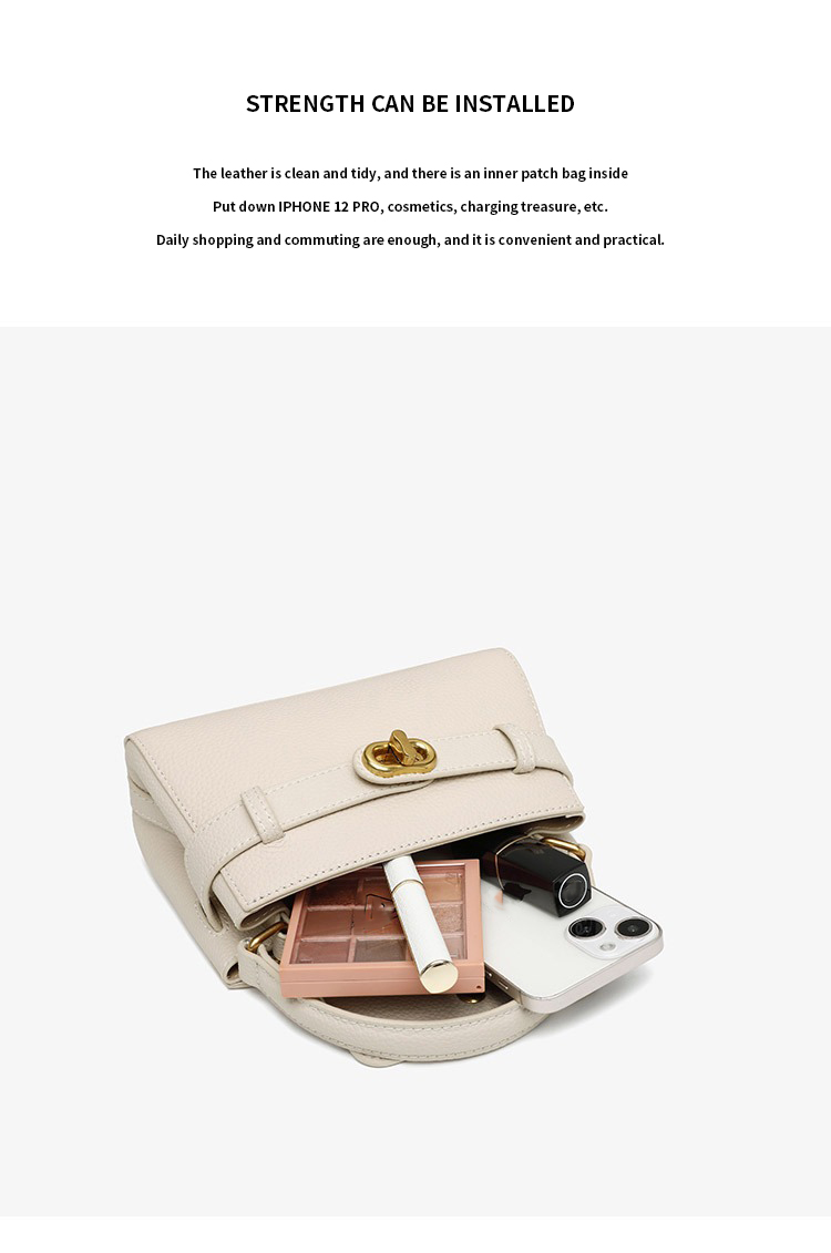 Simple Fashion Soft Cowhide Ladies Shoulder Bag Crossbody Bag for Women in Daily Life
