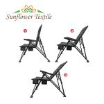 Metal Portable Foldable Lawn Chairs Oversized Hiking Camping NonSlip