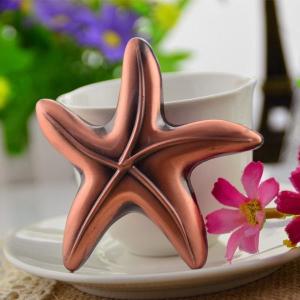 Wholesale Die casting metal alloy 2D Sea Star Antique Copper beer bottle opener, cool innovative wedding favor from china suppliers