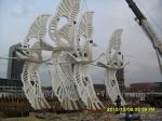 Stainless steel landscape sculpture
