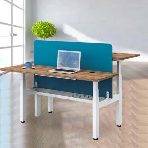 Wholesale 2 Person Adjustable Workstation Desk Electric Sit Stand Automatic Lifting from china suppliers