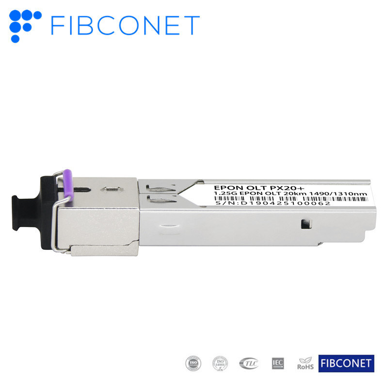 Capacity Fiber Optic Equipment 10GB SMF SC Epon SFP Module with 3-7dBm Optical Power