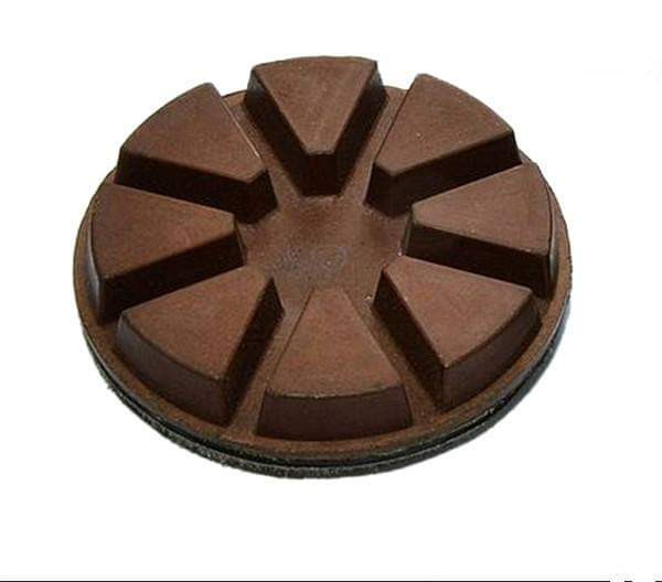 3"/75mm Copper Hybrid Transitional diamond pads for heavy concrete floor machine 10mm 15mm diamond segment thickness