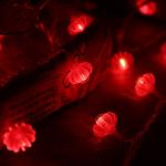 Traditional Knot Red Hanging Lantern LED String Light Battery Operated Party
