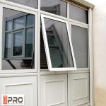 Standard Size Aluminium Single Glass Door And Windows Swing Open Style top hung