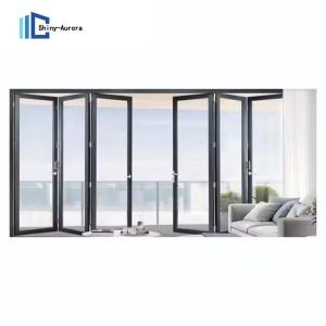Wholesale Aluminium Bi Fold Sliding Doors Custom Internal Folding Glass Doors from china suppliers