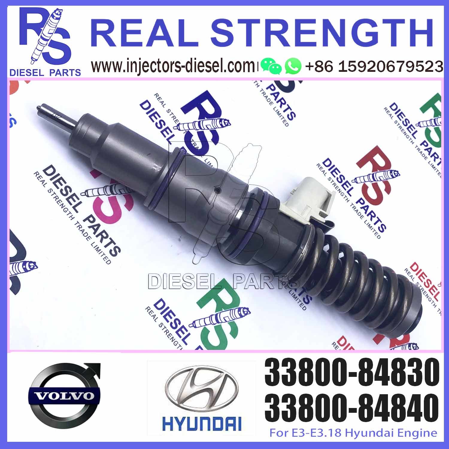 New Diesel Fuel Injector 33800-84830 for V-O-L-V HYUNDAI 3380084830 BEBE4D21001 33800-84830 E3-E3.18