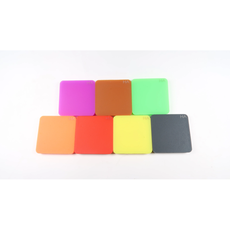 Shore Hardness Test Block Rubber Hardness Test Block Type a for Shore Durometer Kit to Measure 7 Different Color Block