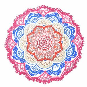 Wholesale Indian Mandala Beach Towel Large Lotus Printing Towel Beach Round Pool Home Shower Towel Blanket 150Cm from china suppliers