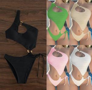 Wholesale Women'S Solid Beach Occasion Wear One Piece Sexy Swimwear Lady Moisture Permeable Durable from china suppliers