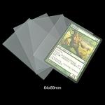 Transparent Playing Card Protector Sleeves 64x89mm Side Loading Plastic Card