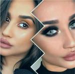 Hidrocor Quartz Prescription Colored Contact Lenses Brown Colored Lady