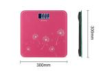 Square 300x300MM Bathroom Digital Scales , Pink Electronic Weight Scales