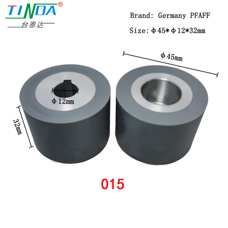 Customized Silicone Rubber Hot Air Seam Wheel Rollers Cylindrical Shape Noise Reduction