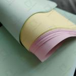 52g Blue Image Carbonless Paper NCR Paper With Blue Image