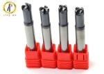 Slot Cutting Carbide Milling Cutters , Corner Rounding End Mill Carbide High