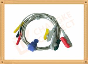 Wholesale 0.6m ECG Patient Cable Lead Wires Copper Conductor Material , Din Style from china suppliers