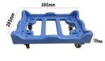 Plastic Dolly Flat Cart For Moving Boxes Heavy Duty 600*400mm Platform Dolly