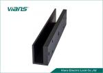 OEM Black 90 Degree Glass Door U Bracket For Electric Magnetic Lock