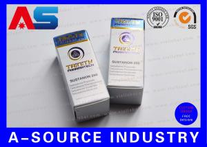 Wholesale Blue Foil Metalic Embossed Glass Vial Storage Box Paper Box 10ml Bottle With Trinity Pharmatech Design from china suppliers