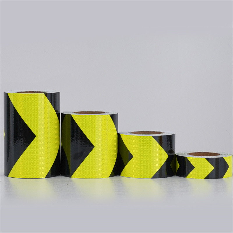 Biocolor Safety Reflective Conspicuity Tape Sticker Black And Yellow White And Red Arrow
