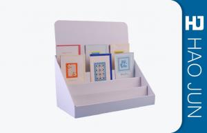 Full Printed Cardboard Counter Display Boxes Plat Packed For Gift Card
