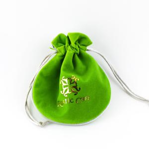 Wholesale Embossed Logo Fabric Drawstring Gift Bags Small Velvet Jewelry Bags from china suppliers