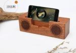 Dual - Horn Wood Grain Bluetooth Speaker with Hands - Free Intelligent Calls