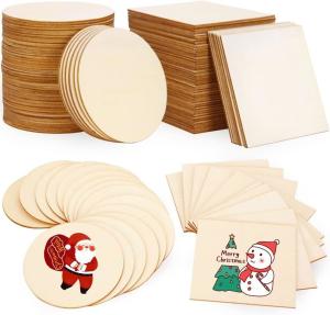 Wholesale Unfinished Wood Slices Blank Wood Chips for Handicrafts Home Decoration Wooden Coasters and DIY Crafts from china suppliers