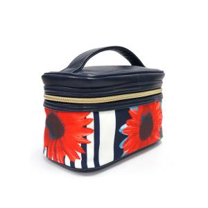 Wholesale High Quality Waterproof PU Washing Travel Cosmetic Bag with Handle from china suppliers