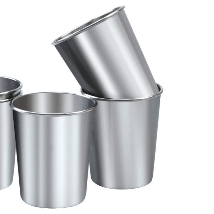 Commercial Stainless Steel Drinking Cups For Kids Or Adults Not Inverted