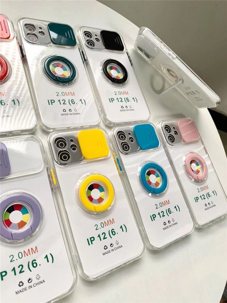 Anti Shock Camera Protection Finger Grip Phone Case For Iphone 11 12 Pro Max