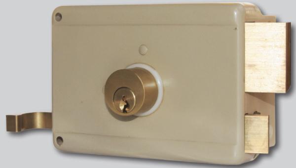 Brass Or Steel Dead Bolt Material Rim Door Lock Standard Keyway for Added