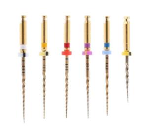Wholesale NITI Gold Rotary File Path 6 Taper With Heat Activation from china suppliers