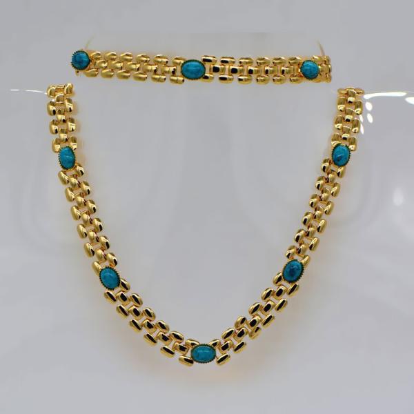 Korean Fishbone chain New Trendy Suitable for men and women Jewelry 18K Real