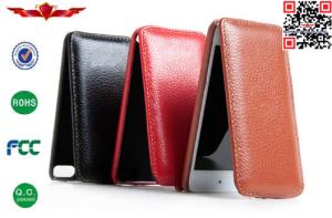Wholesale 100% Perfect Fit Genuine Leather Flip Cover Case For Ipod Touch 5 High Quality Durable from china suppliers
