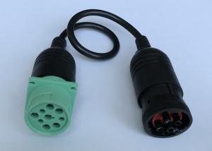 Wholesale Green J1939 Deutsch 9-Pin Male to 6-Pin J1708 Female CAN Bus Cable from china suppliers